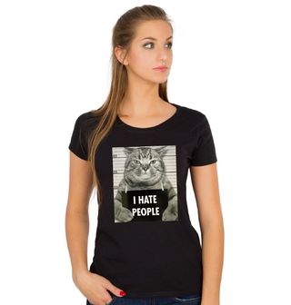 Obrázek 1 produktu Dámské tričko Nesnáším lidi