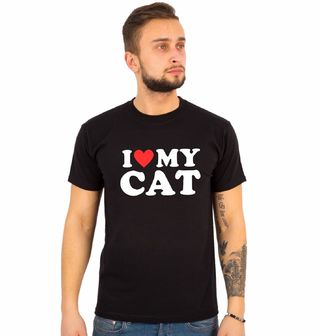 Obrázek 1 produktu Pánské tričko Miluju svoji kočku I Love My Cat