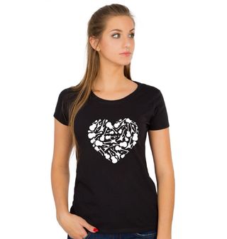 Obrázek 1 produktu Dámské tričko Kytarové Srdcovky Love of Guitar Heart