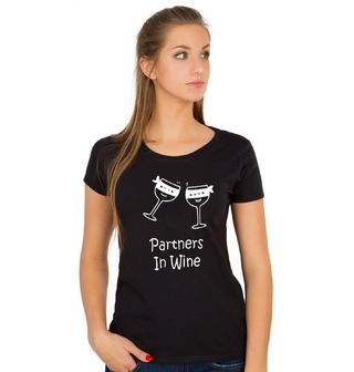 Obrázek 1 produktu Dámské tričko Vinotéka Přátelství Partners In Wine