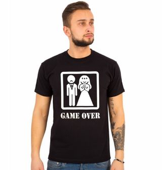 Obrázek 1 produktu Pánské tričko Game Over Manželství = Konec hry