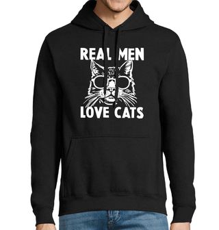 Obrázek 1 produktu Pánská mikina Praví Muži Milují Kočky Real Men Love Cats