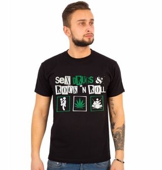 Obrázek 1 produktu Pánské tričko Sex, Drugs and Rock'n'roll "Weed Edition"