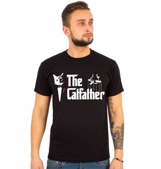 Obrázek 1 produktu Pánské tričko The Catfather Kmotr Kočka