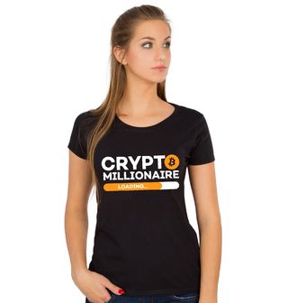 Obrázek 1 produktu Dámské tričko Crypto Milionář Crypto Millionaire Loading