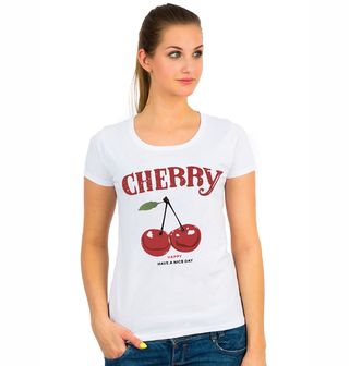 Obrázek 1 produktu Dámské tričko Šťastné Třešničky - Cherry Have A Nice Day