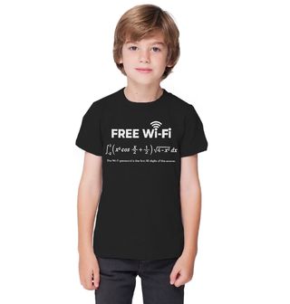 Obrázek 1 produktu Dětské tričko Free WiFi Rovnice