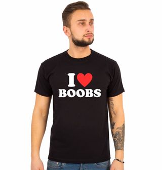 Obrázek 1 produktu Pánské tričko Miluju prsa I Love Boobs