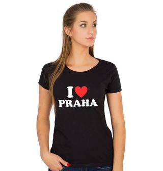 Obrázek 1 produktu Dámské tričko Miluju Prahu I Love Praha