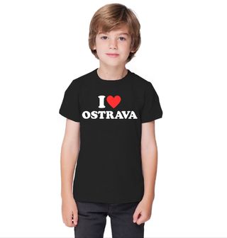 Obrázek 1 produktu Dětské tričko Miluju Ostravu I Love Ostrava