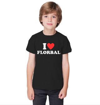 Obrázek 1 produktu Dětské tričko Miluju Florbal I Love Florbal