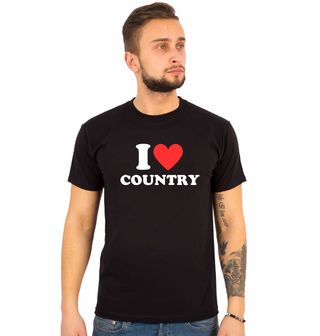 Obrázek 1 produktu Pánské tričko Miluju country I Love Country