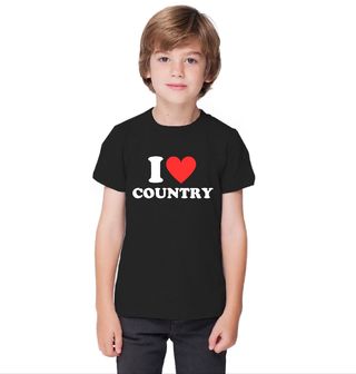 Obrázek 1 produktu Dětské tričko Miluju country I Love Country