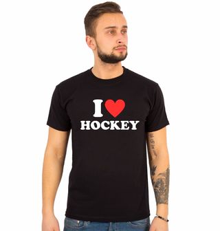 Obrázek 1 produktu Pánské tričko Miluju hokej I Love Hockey