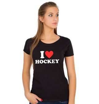 Obrázek 1 produktu Dámské tričko Miluju hokej I Love Hockey