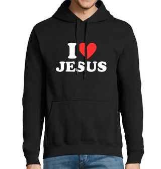 Obrázek 1 produktu Pánská mikina Miluju Ježíše I Love Jesus