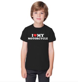 Obrázek 1 produktu Dětské tričko Miluju svojí motorku I Love My Motorcycle