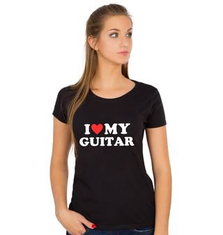 Obrázek 1 produktu Dámské tričko Miluju moji kytaru I Love My Guitar