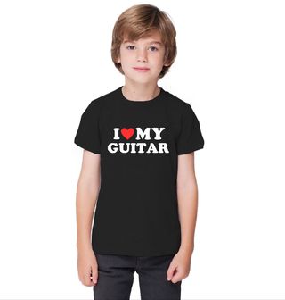 Obrázek 1 produktu Dětské tričko Miluju moji kytaru I Love My Guitar