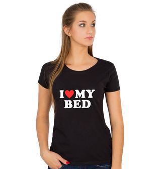 Obrázek 1 produktu Dámské tričko Miluju svoji postel I Love My Bed