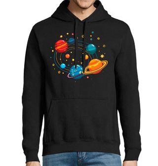 Obrázek 1 produktu Pánská mikina Planety a hvězdy galaxie Space Planets Stars Galaxy