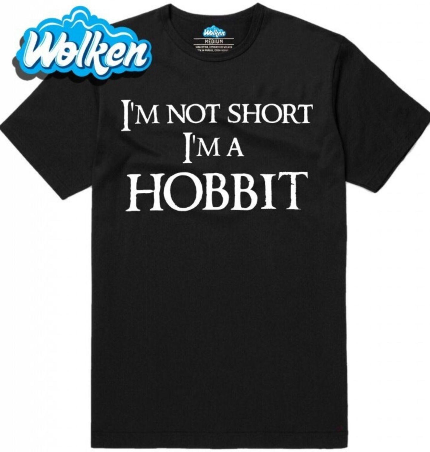 Pánské tričko Já nejsem malý, já jsem hobit I am not short I am Hobbit (Skladem S-4XL).jpg