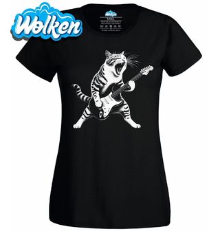 Dámské tričko Kočičí Rockstar Rock & Meow.jpg