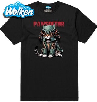 Pánské tričko Predátor Bengálská Kočka Pawsdetor.jpg