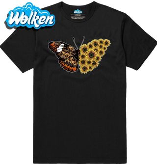 Pánské tričko Slunečnicový Motýl Babočka Sunflower Butterfly.jpg