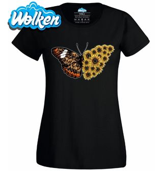 Dámské tričko Slunečnicový Motýl Babočka Sunflower Butterfly.jpg