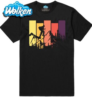 Pánské tričko Horolezec na Horách Retro Hiking.jpg