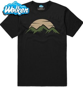 Pánské tričko Zelené hory při západu slunce Green Mountain Sunset.jpg