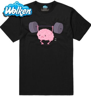 Pánské tričko Mozek Mrtvý Tah Brain Deadlift.jpg