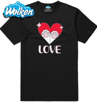 Pánské tričko Kočičí tlapky lásky Love Paws.jpg