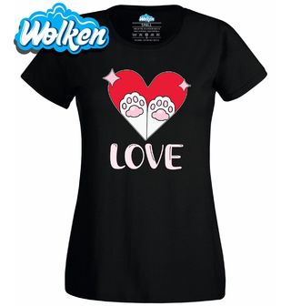 Dámské tričko Kočičí tlapky lásky Love Paws.jpg