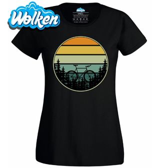Dámské tričko Kolo při západu slunce Retro Sunset  Bike.jpg