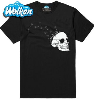 Pánské tričko Lebka z Pampelišek Skull Dandelion.jpg
