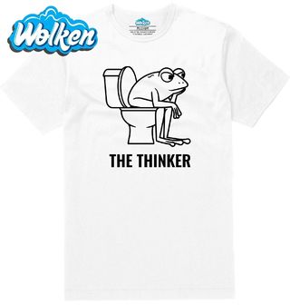 Pánské tričko  Myslitel Žába na Toaletě The Thinker.jpg