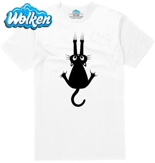 Pánské tričko  Padající Kočka Falling Black Cat.jpg
