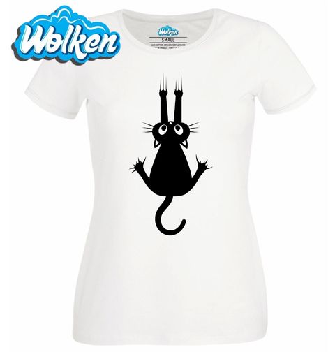 Obrázek produktu Dámské tričko Padající Kočka Falling Black Cat