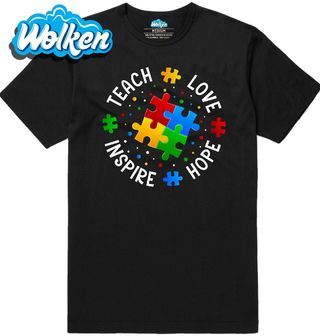 Pánské tričko Puzzle Teach Love Inspire Hope.jpg