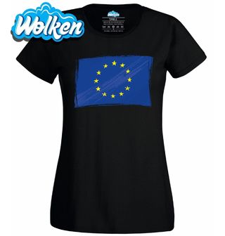 Dámské tričko Evropská unie EU Flag.jpg