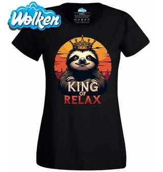 Dámské tričko Lenochod Král relaxu King of Relax Sloth.jpg