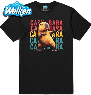 Pánské tričko Tančící Kapybara Capybara.jpg
