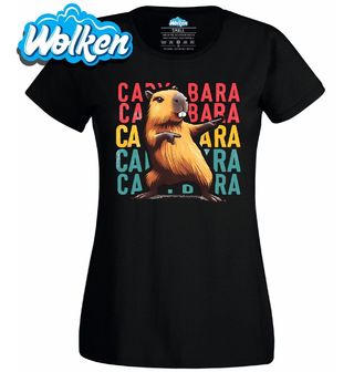 Dámské tričko Tančící Kapybara Capybara.jpg