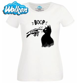 Dámské tričko  Černá Kočka a Ruka Kostlivce Boop.jpg
