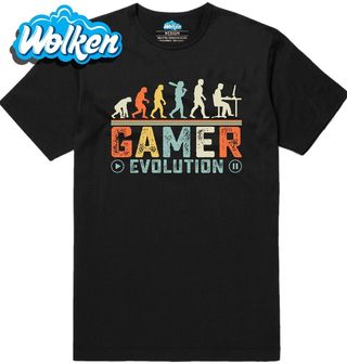 Pánské tričko Evoluce Hráče Gamer Evolution.jpg