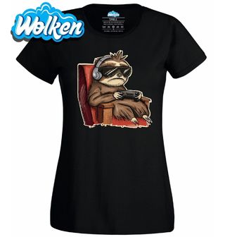 Dámské tričko Hráč Lenochod Gamer Sloth.jpg