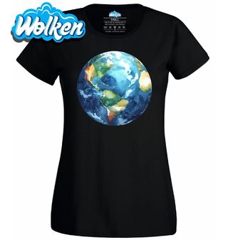 Dámské tričko Malovaná Planeta Země Planet Earth.jpg