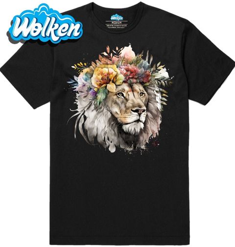 Obrázek produktu Pánské tričko Květinový Král Lev Flower Lion King